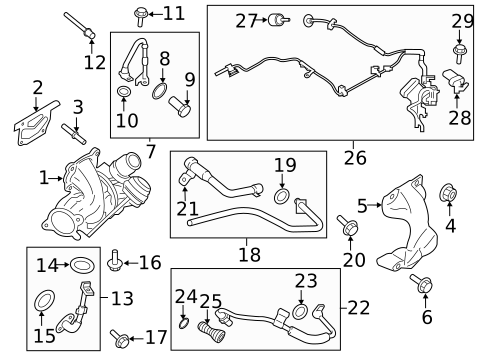 Turbocharger & Components for 2017 Ford Explorer OEM Parts Online