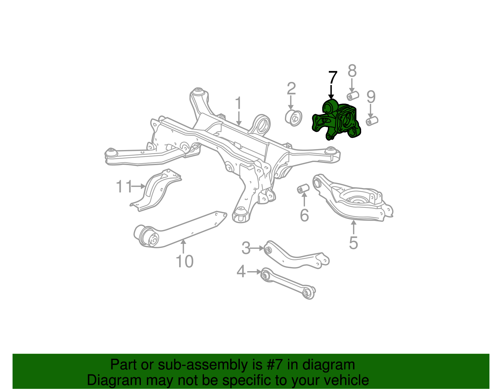 Knuckle Assembly, Rear Suspension - GM (10374326)