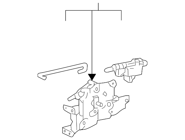 Rear Driver Side Door Front Latch - Buick (25780730)