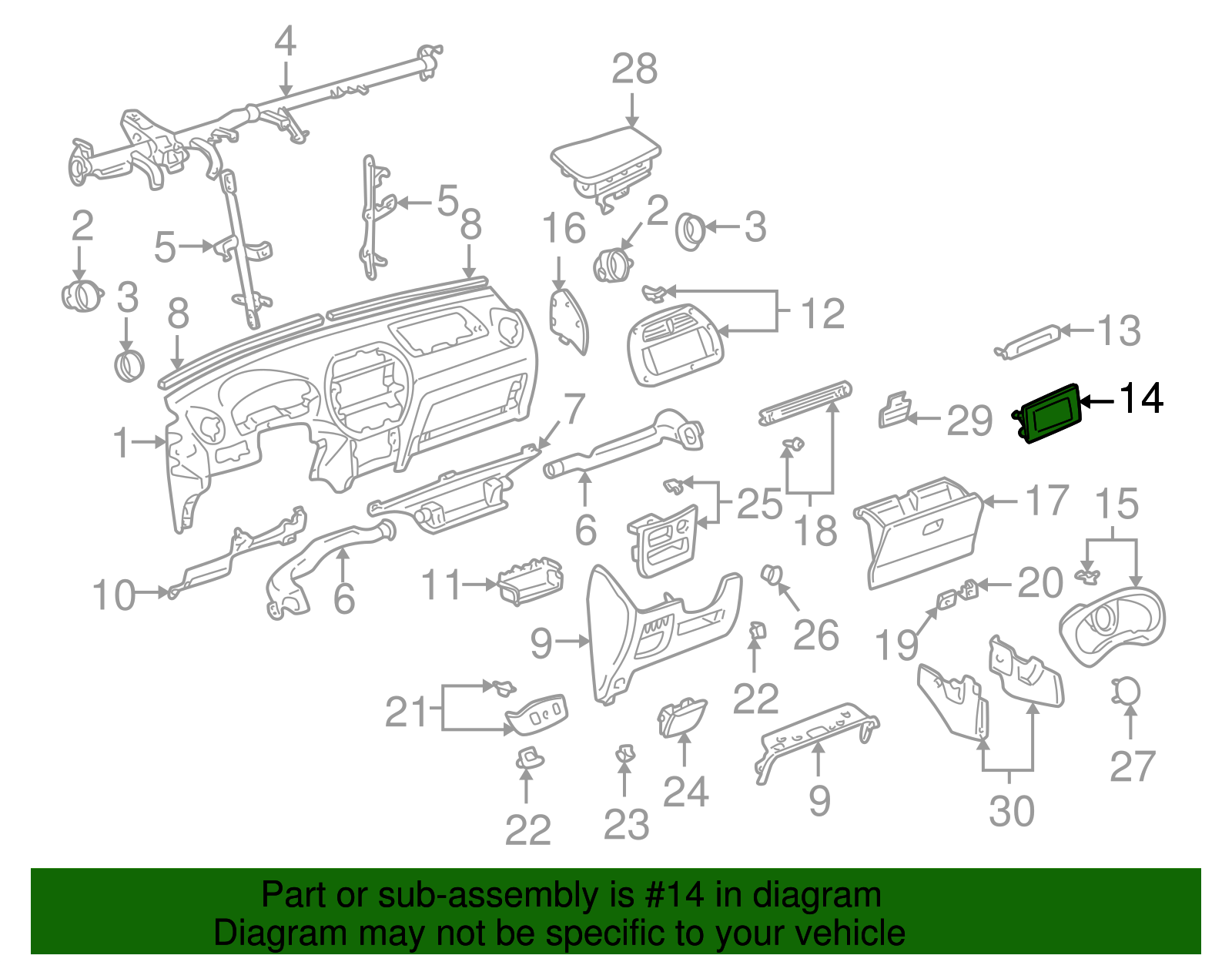 Radio Cover - Scion (55522-52020)