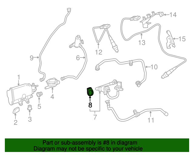 Genuine BMW 13907509975 Vent Valve Bracket FREE Shipping on