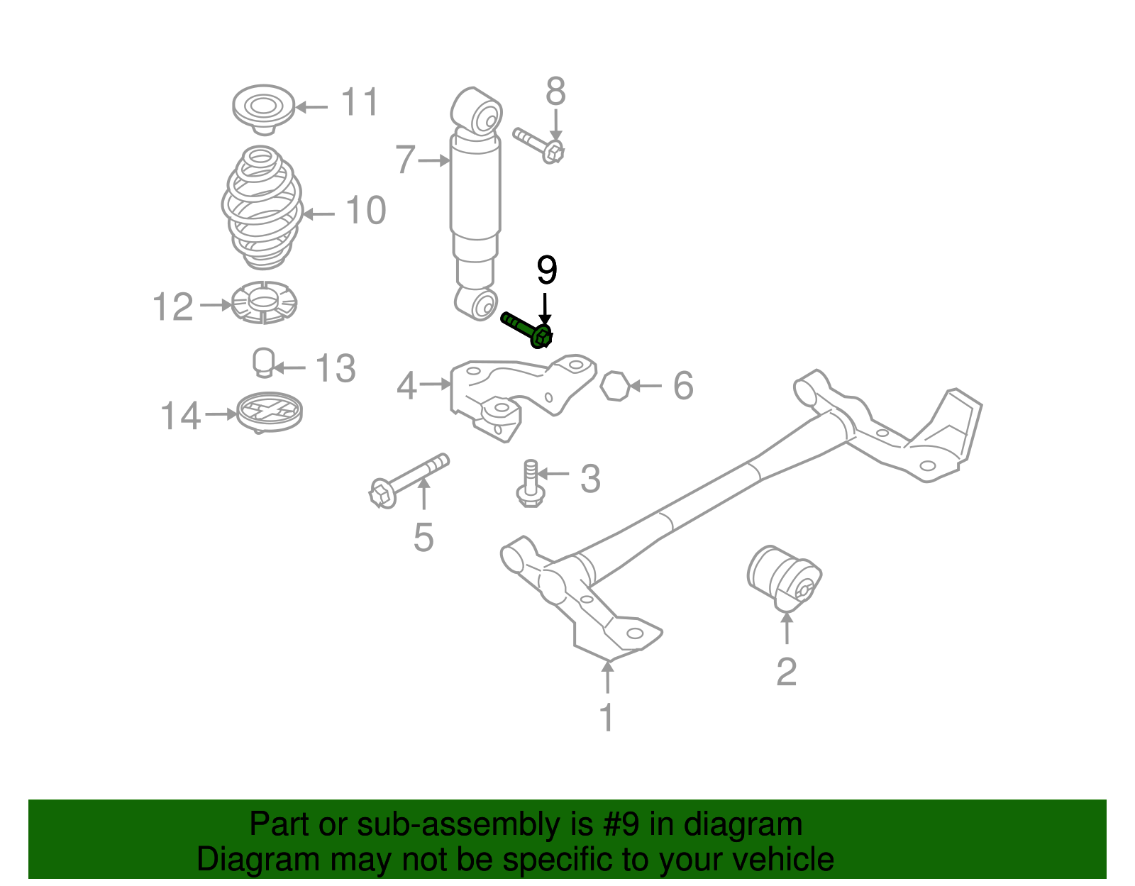 Bolt/Screw, Rear S/ABS (AT R/Axle) - GM (11099571)
