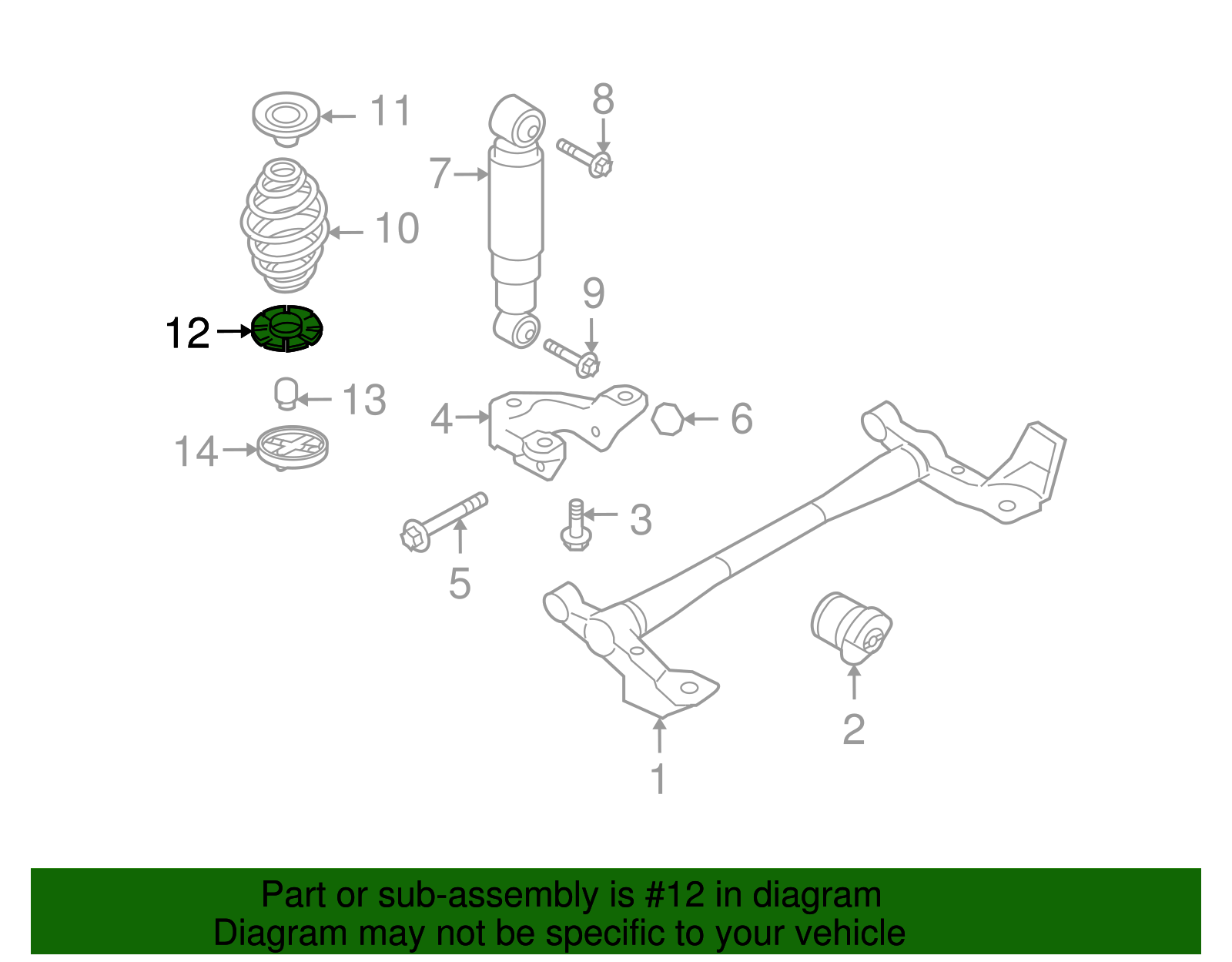 Coil Spring Insulator - GM (90538496)