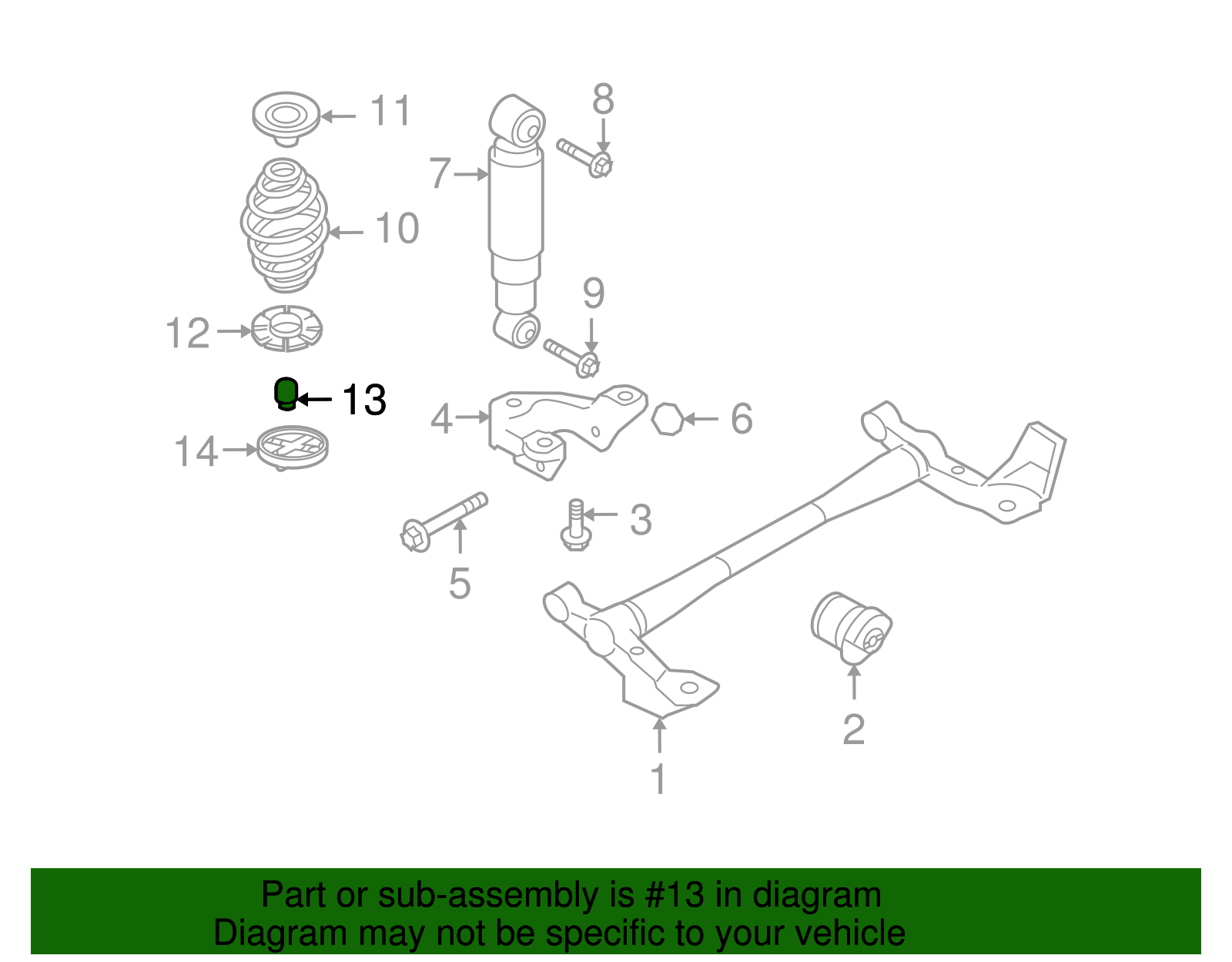 Rear Axle Bump Stop - GM (90538493)