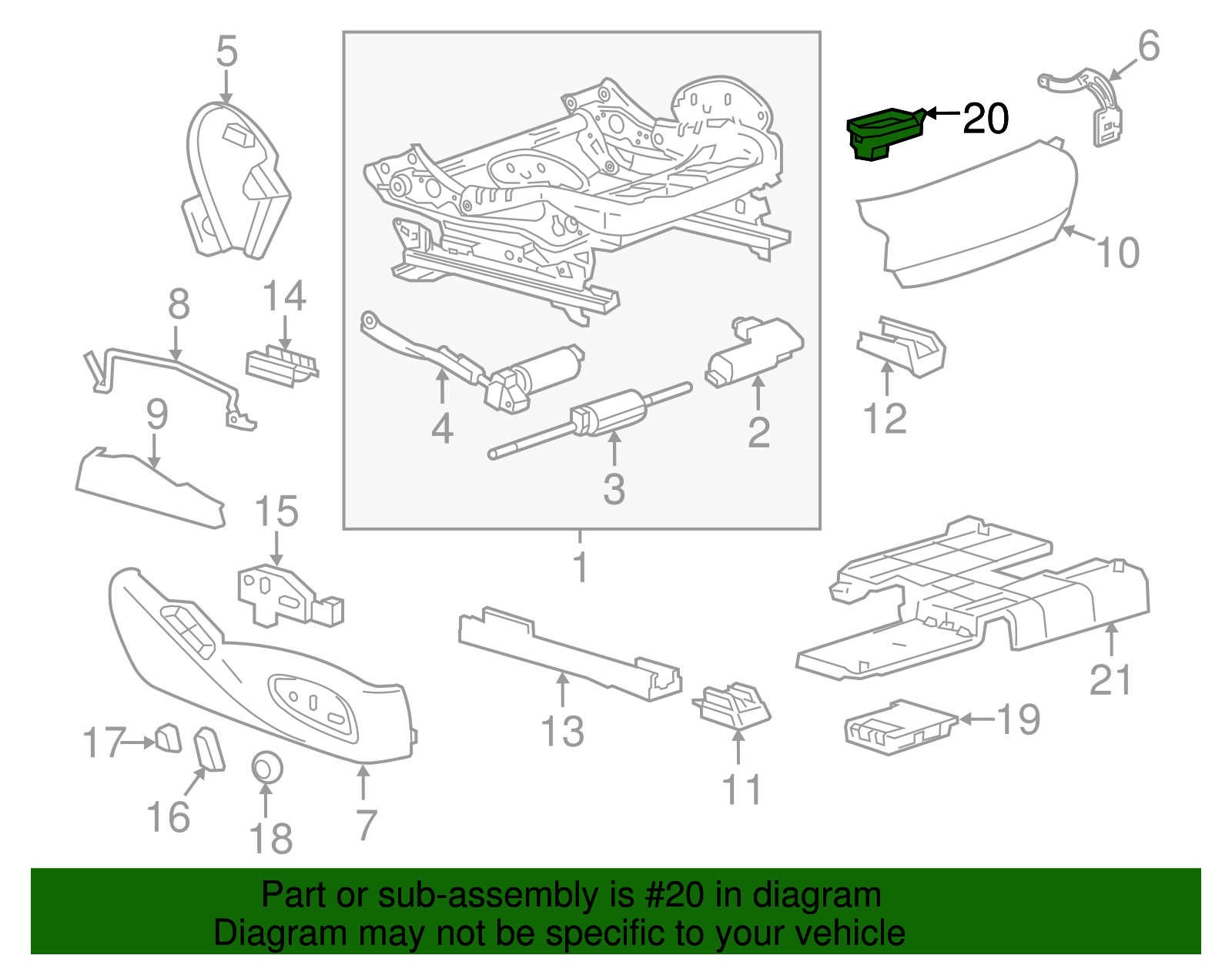 Seat Heater Control Module - GM (84075194)
