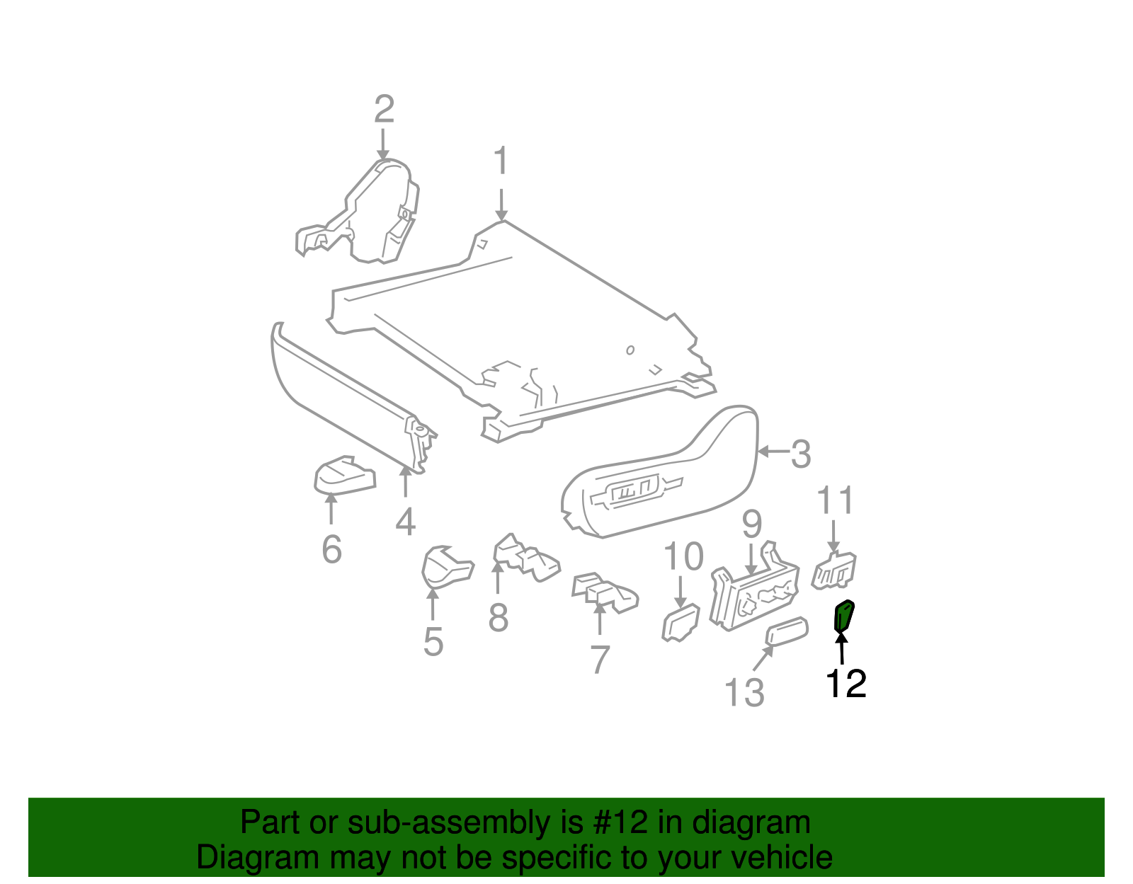 Recline Knob - Toyota (84921-AE010-B1)