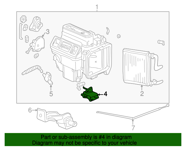 79160S0XA01 Motor Assembly Air Mix 20022008 Honda Genuine