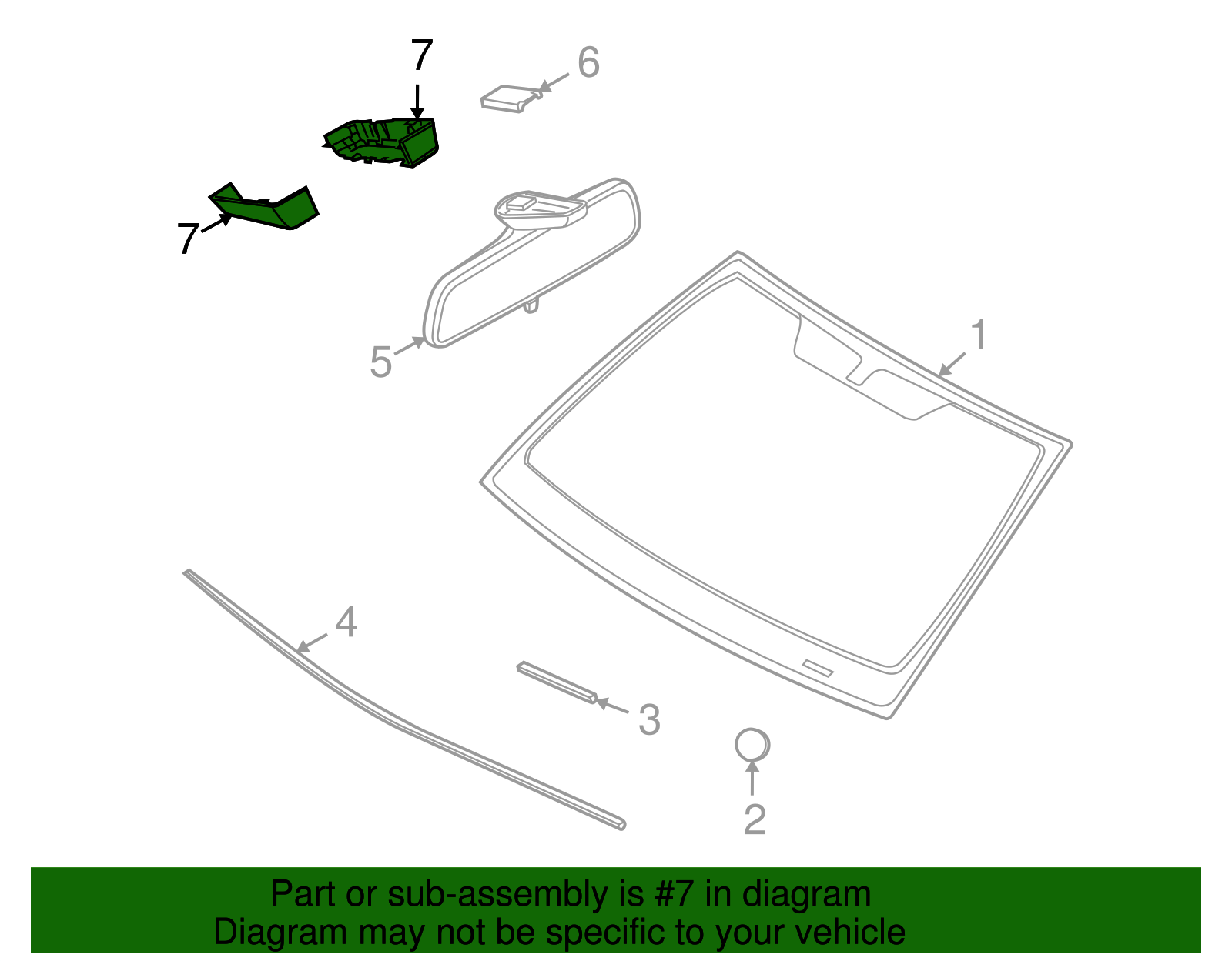 Cover, I/S Rear View Mirror Mt Plt - GM (94701258)