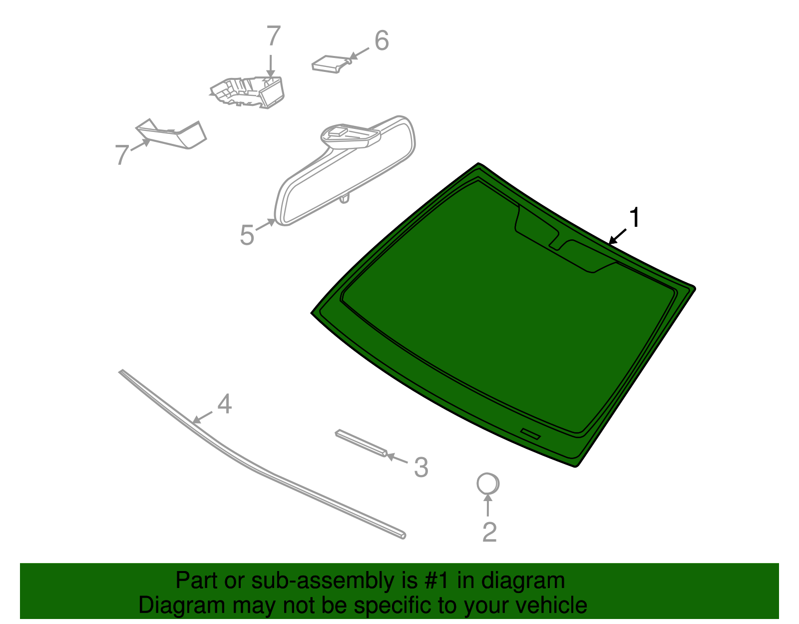 Windshield - GM (93357605)