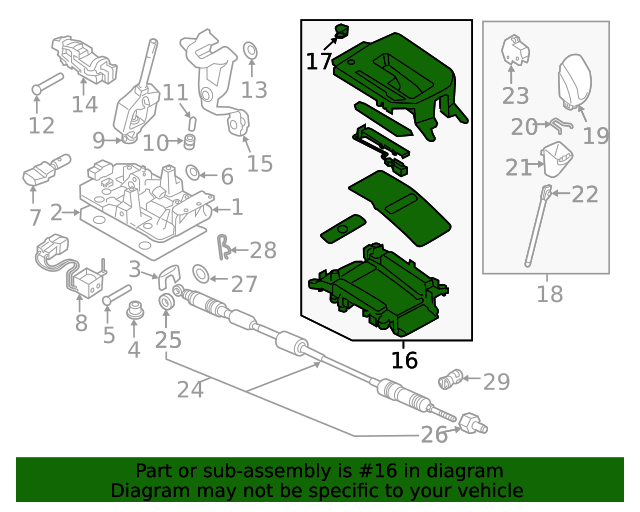 35170SJ070 Shift Indicator 2019 Subaru Forester World OEM Parts