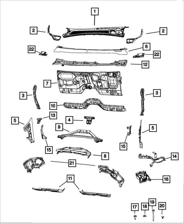 68362005AB - Cowl Grille Drain, Right 2021-2024 Jeep | Mopar-Direct
