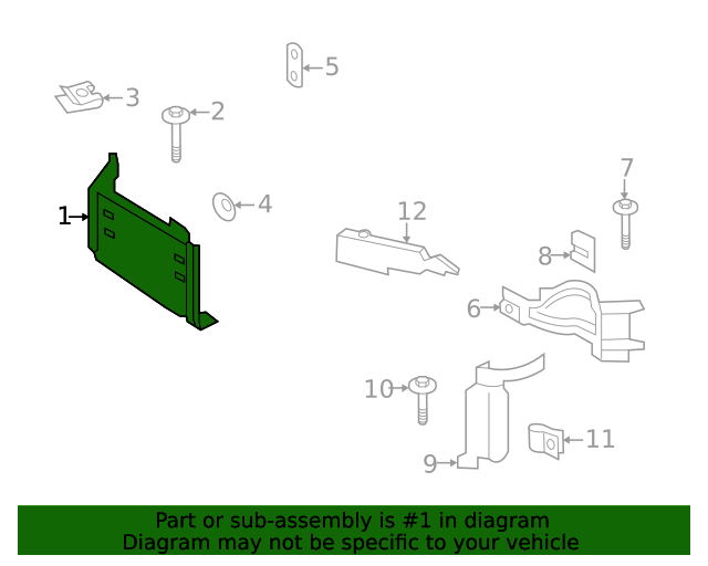 Mount Plate 20172019 Ford (HC3Z17B984A) Wholesale Ford Parts Fast
