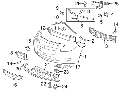 thumbnail image 2 of Evan-Fischer Front Passenger Side Inner Bumper Bracket For Chevrolet Malibu 2008-2012 – Direct Replacement 2 of 4