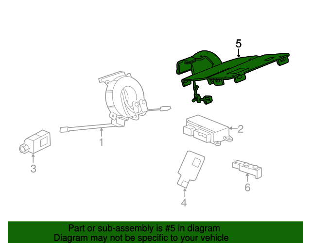 20132016 Chevrolet Airbag Front Passenger Presence Module 23452977 GM