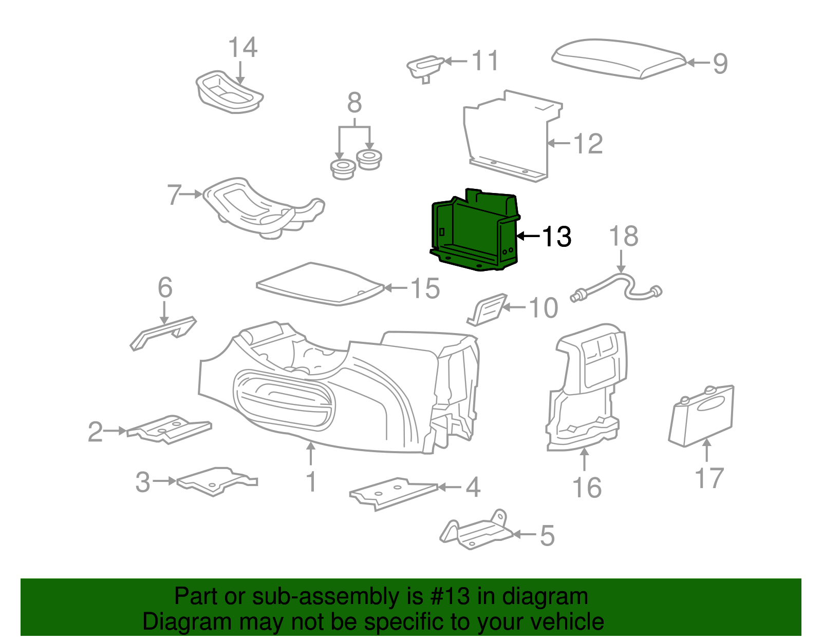 Mount Bracket - Ford (YL1Z-18C835-AA)
