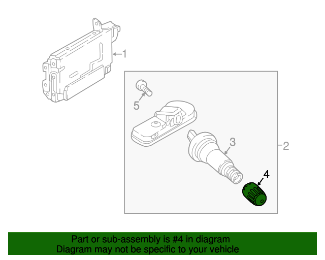 20182020 Kia Stinger Valve Stem Cap 52937J5000