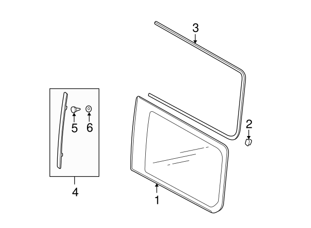 Chrome Roof Molding Trim Kit for Mitsubishi Montero 2001, 2002, 2003, 2004, 2005, 2006 main image 1