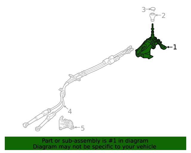 2019 Mazda 3 Gear Shift Assembly BCKN46100A