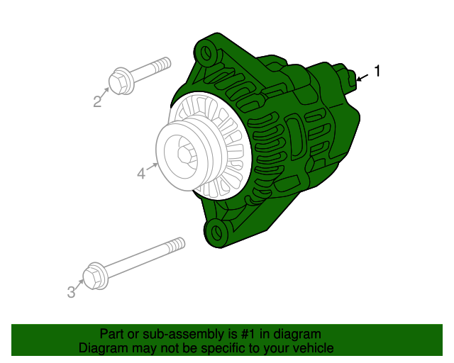31100RB0004 Alternator 20092013 Honda Fit Honda Parts HQ