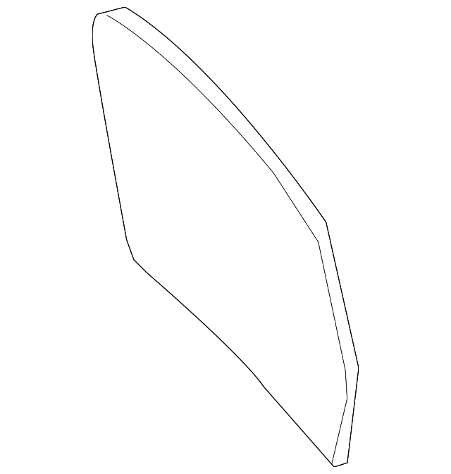 Driver Side Rearview Mirror Glass - Cadillac (89044604)