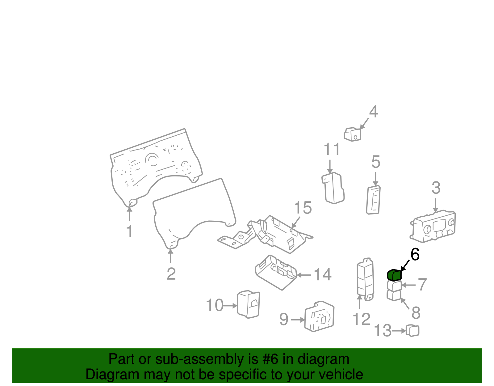 Switch, Elek Tract Control - GM (15172537)