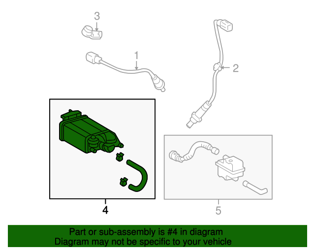 20072012 Lexus ES350 Vapor Canister 7774033170 OEM Parts Online