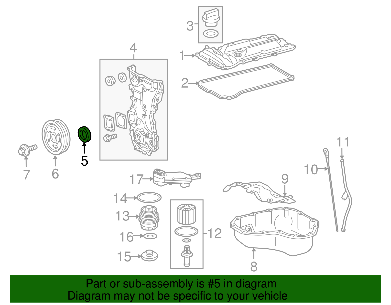 Engine Crankshaft Seal (Rear) - Scion (90311-A0020)