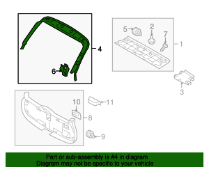 2010-2017 Volvo XC60 Upper Trim 39827899 | TascaParts.com