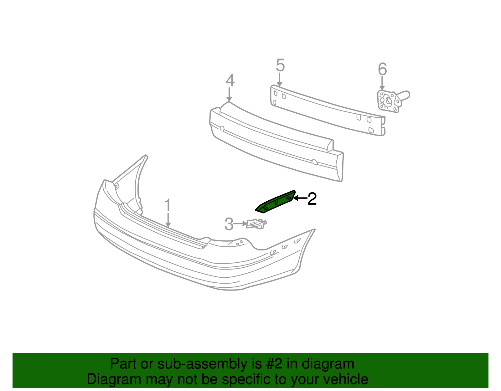 Bumper Cover Support - Ford (YF4Z-17D995-DA)