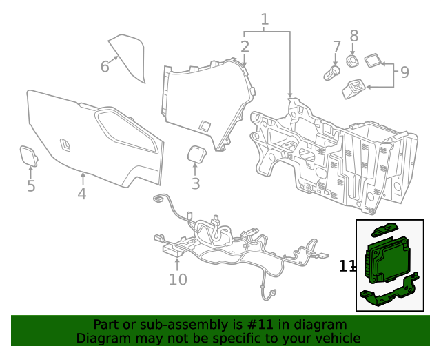 20192022 Chevrolet Blazer Accessory AC and DC Power Control Module