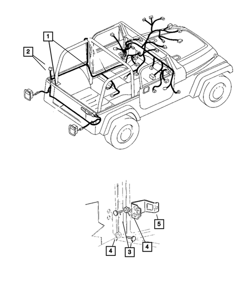 Wiring-Body & Accessories for 2004 Jeep Wrangler | Jeeps Are Us