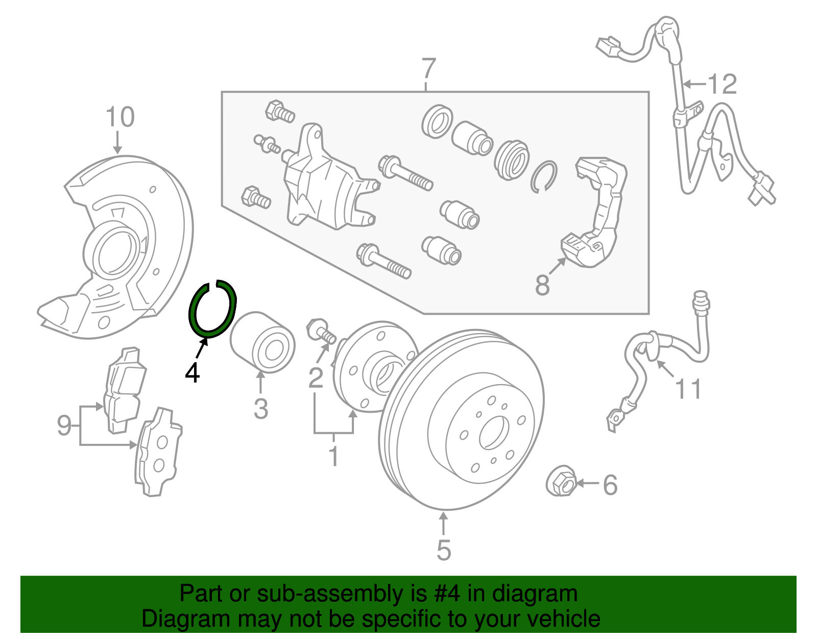 Bearing Snap Ring - Scion (90521-80003)