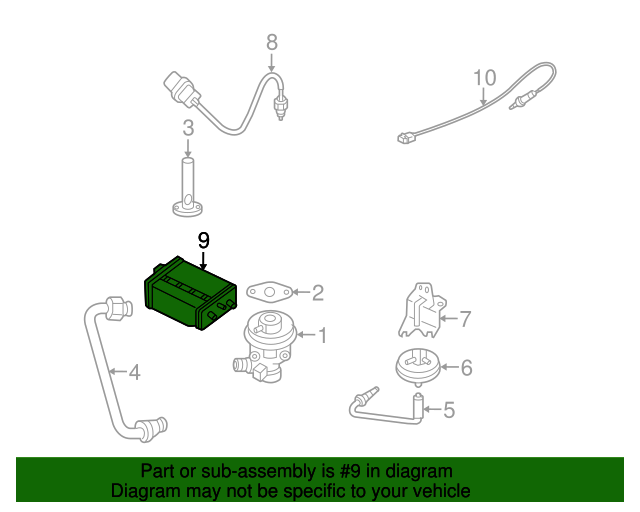 20012004 Nissan Vapor Canister 149505S601 QuirkParts