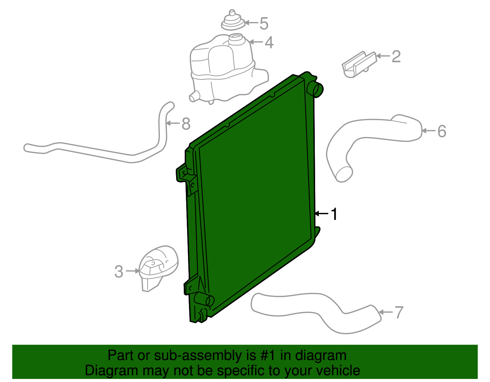 Radiator Assembly - Ford (H2MZ-8005-A)