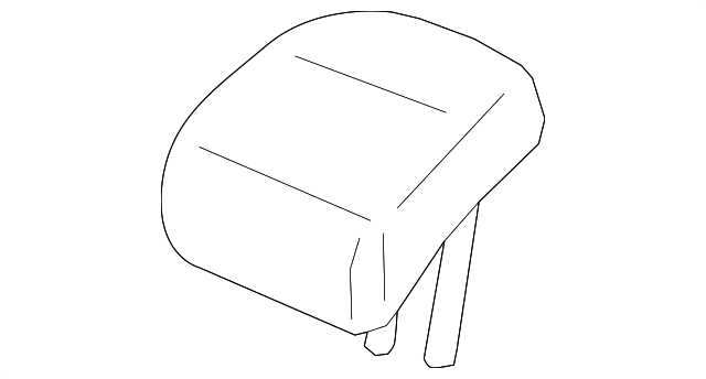 Honda Genuine 81140-TS8-L61ZA Headrest Assembly Warm Gray Front Honda Genuine 81140-TS8-L61ZA Headrest Assembly Warm Gray Front