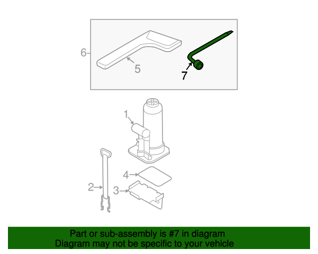 20032009 Kia Wheel Lug Wrench 0K20268070A