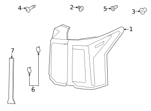 92420-R5100 - Tail Lamp Assembly 2021-2024 Kia Sorento | Kia.Parts Store