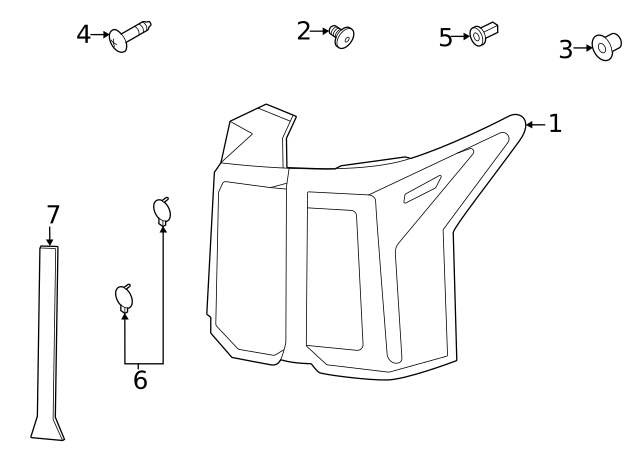 92420-R5100 - Tail Lamp Assembly 2021-2023 Kia Sorento | Kia Cheap Parts