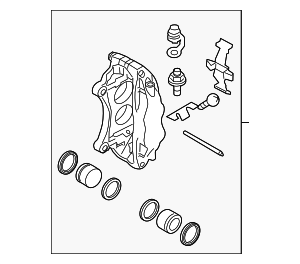 OEM 2006-2007 Subaru Impreza WRX Rear Right Brake Caliper Red NEW 26692FE0408A E - Foto 6