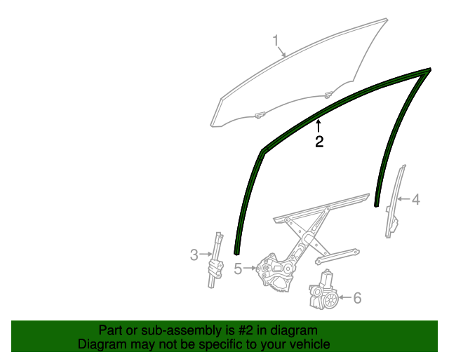 20182023 Toyota Camry Run WeatherStrip 6815106181 Toyota Parts Center