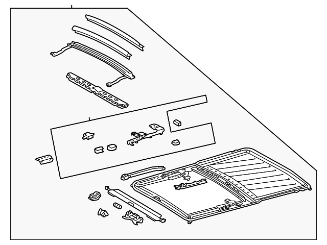 463-780-01-29 - Sunroof Frame 1986-2018 Mercedes-Benz | Mercedes 