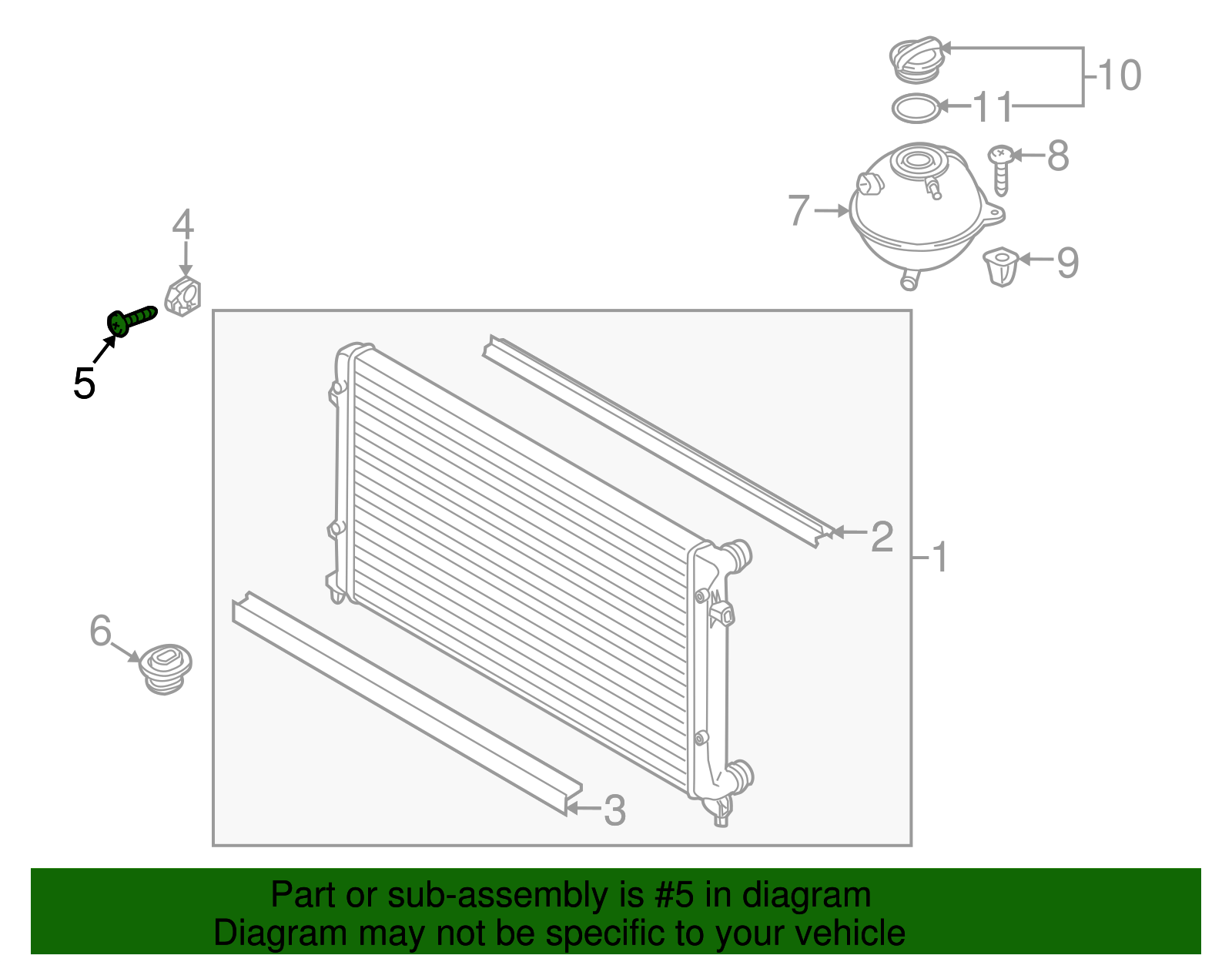 Upper Mount Bolt - Volkswagen (N-908-082-01)