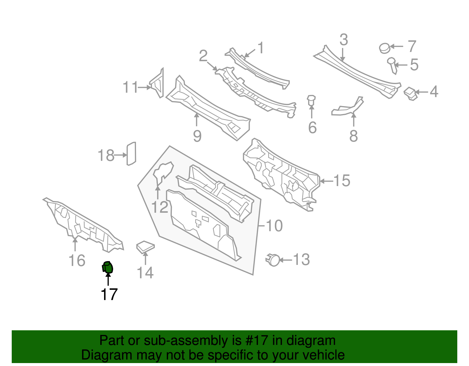 Insulator Retainer - Ford (YL8Z-7801691-AA)
