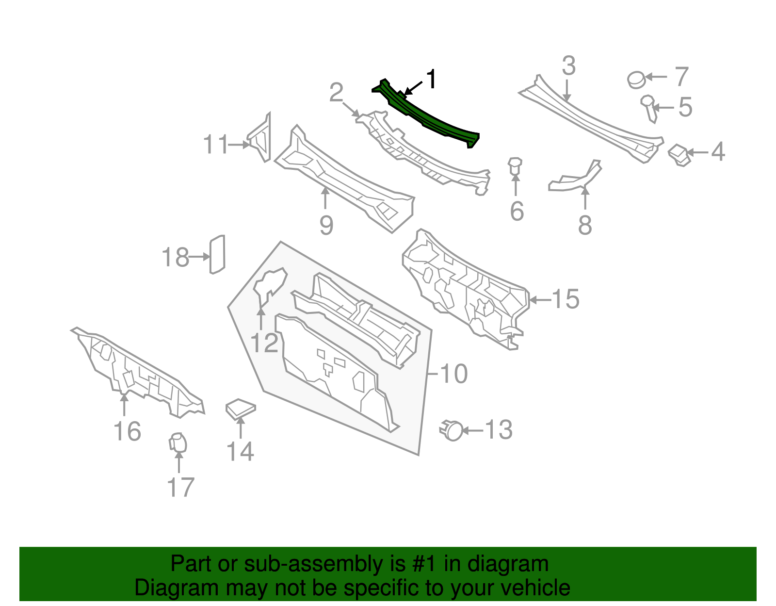 Panel - Ford (YL8Z-7802012-AA)