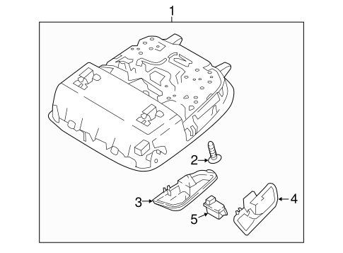 Overhead Console for 2019 Kia Stinger OEM Parts Online