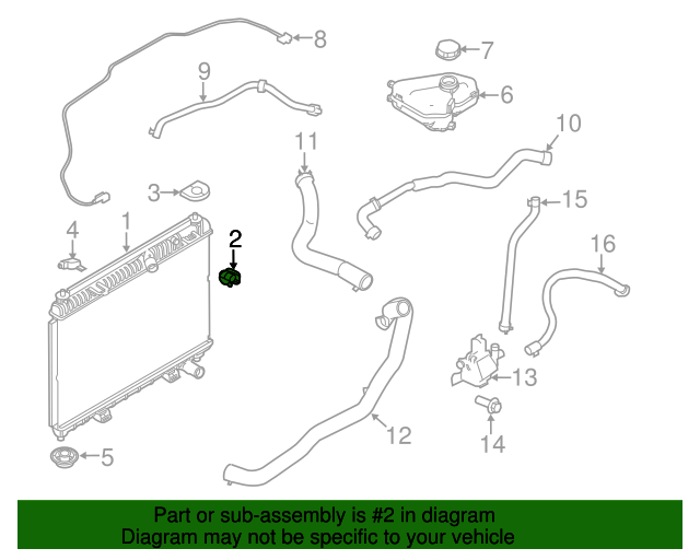 Radiator Plug Ford (C1BZ8C362A)