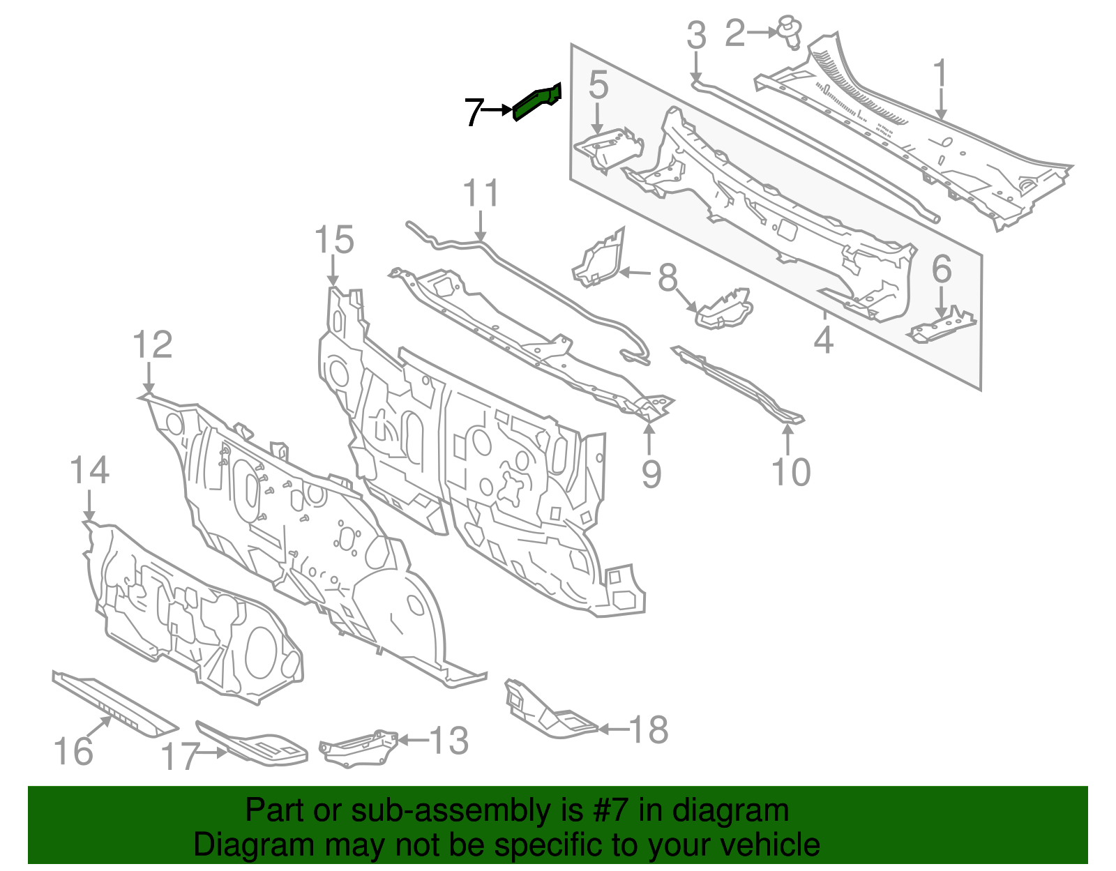 Cowl Extension (Left) - Toyota (55084-02250)