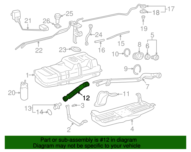 Genuine Toyota 77213-04020 Fuel Tank Filler Neck Replacement Part - OEM Toyota Quality