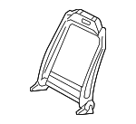 Front Genuine Hyundai 88700-2S100-TMW Seat Headrest Assembly