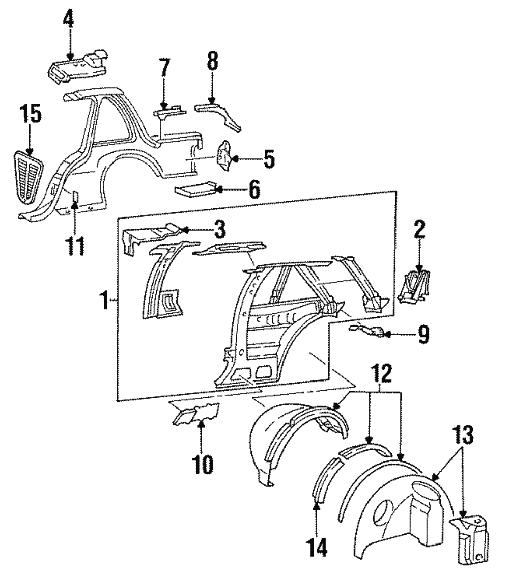 Panel Assembly-W/H Otr Rear Right-hand - GM (12331680)